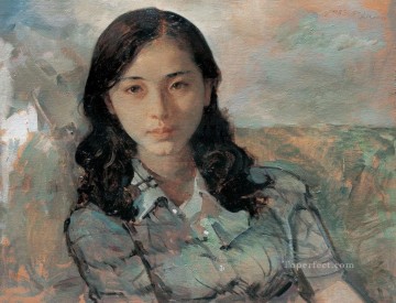 中国の女の子 Painting - 若い女性AX